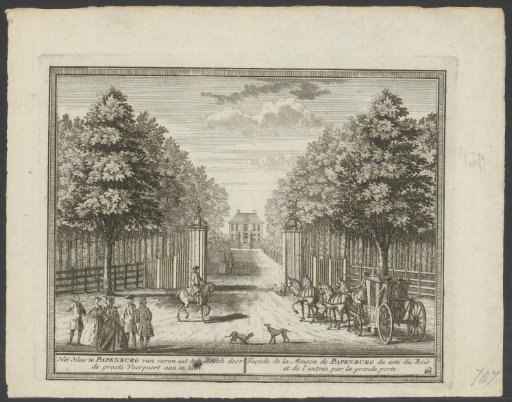 View of Buitenplaats Groeneveen seen through the foregate