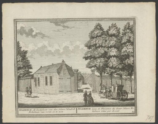 View of the estate Spaerrijk at Haarlem