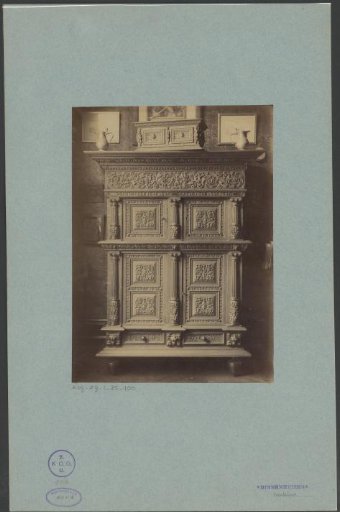Cabinet, chest, and two jugs from the collection of Daniël Franken Dzn.