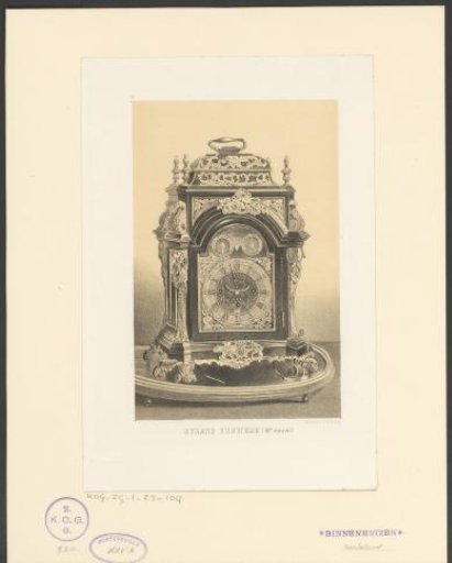 Standing clock from the eighteenth century