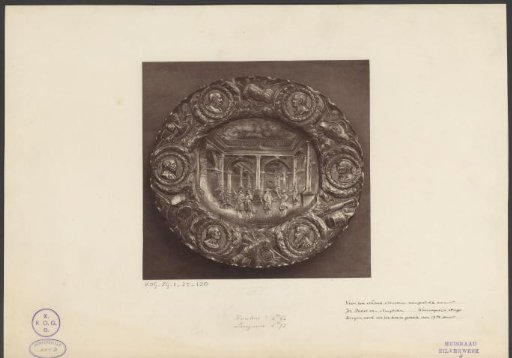 Gypsum Cast of a Silver Bowl with Portraits of Philosophers