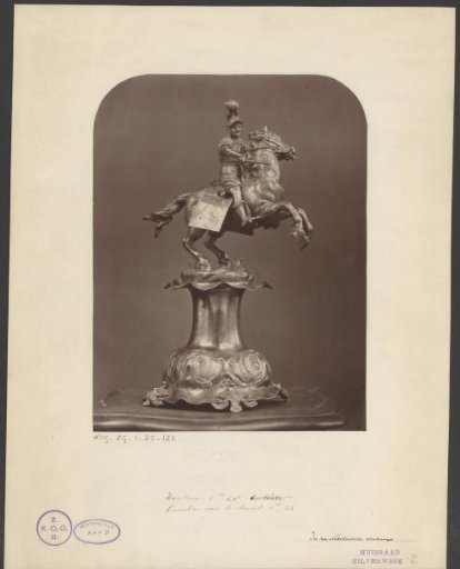 Silver Table Piece with a Horseman