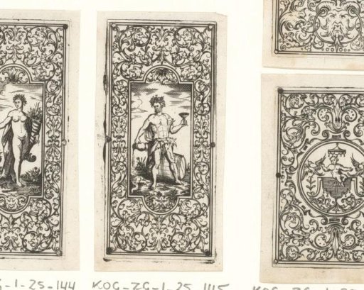 Bacchus of Plenty in an ornamental frame