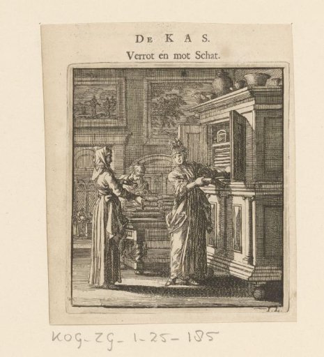A Woman Taking Items from a Cupboard