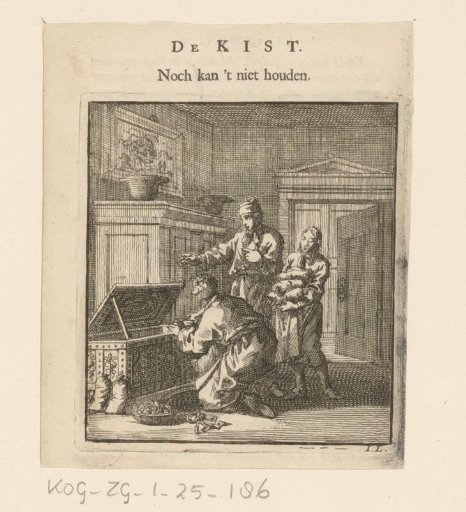 Three Men by a Money Chest