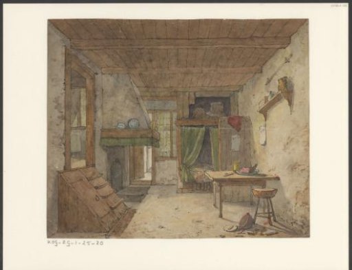 Peasant Interior with a Bed Alcove