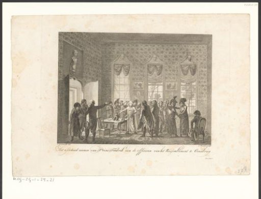 Prince Frederick takes leave of the Rassemblement at Osnabrück, 1795