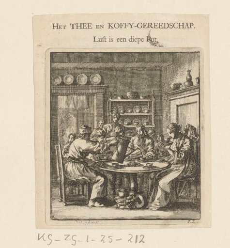 A group drinking coffee at a table
