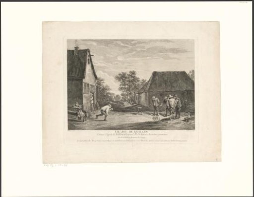 Group of Peasants Bowling Outdoors