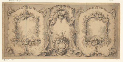 Design for wall decoration in the Louis XVI style