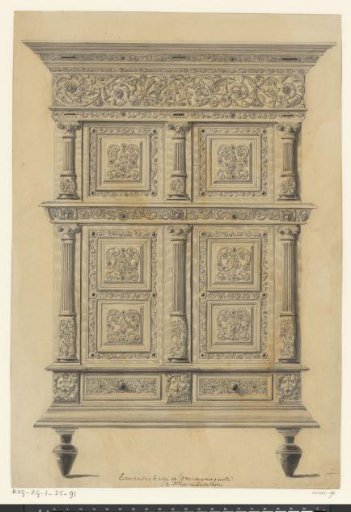 Oak cabinet from the collection of Daniël Franken Dzn.