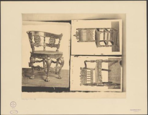 Three chairs from different periods