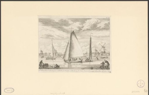 Dutch Ice Sledges with Koog aan de Zaan in the Background, ca. 1775