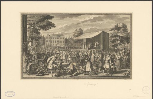 Lottery on a Podium, ca. 1720