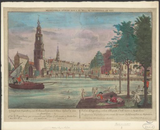 View of the Oudeschans in Amsterdam