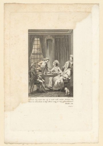 Illustration for 'History of Miss Sara Burgerhart', 1782
