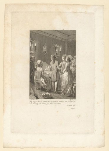 Illustration for 'History of Miss Sara Burgerhart', 1782