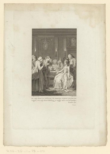 Illustration for 'History of Miss Sara Burgerhart', 1782