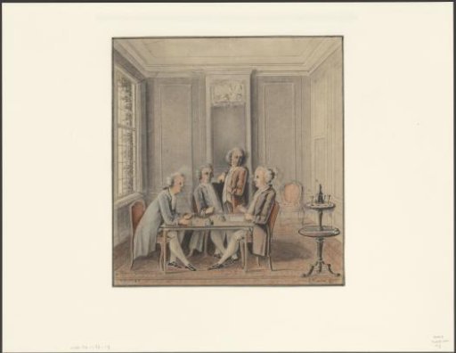 Four men around a table