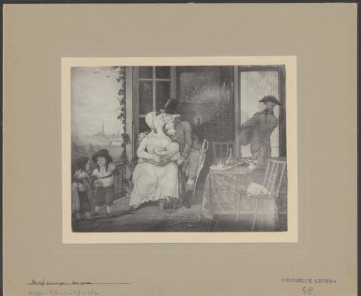 Photographic reproduction of a drawing with the sense of Touch