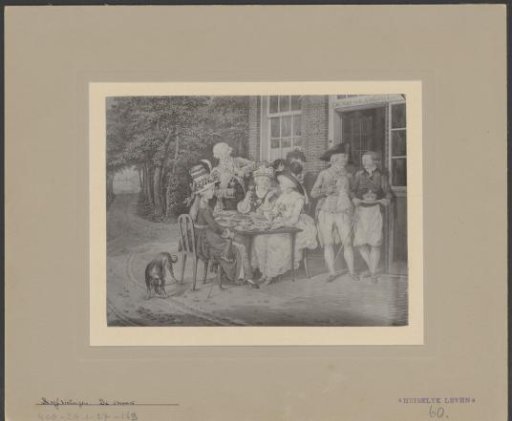 Photographic reproduction of a drawing with the sense of Taste