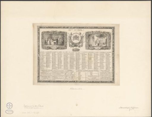 Calendar 1834