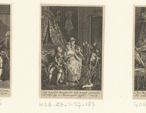 Lover with a woman preparing for bed