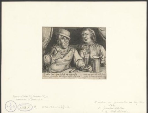 Drinking man and woman