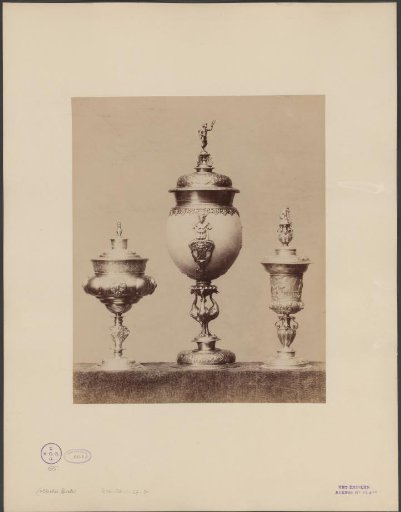 Three trophy cups
