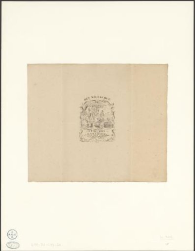 Label for tobacco packaging by Het Wildschut of F.L. De Vries