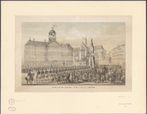 Parade for the entry of William III, King of the Netherlands