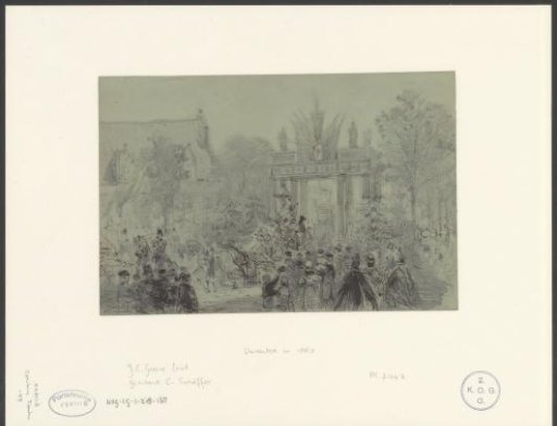 View of the Berg Gate in Deventer, 1863