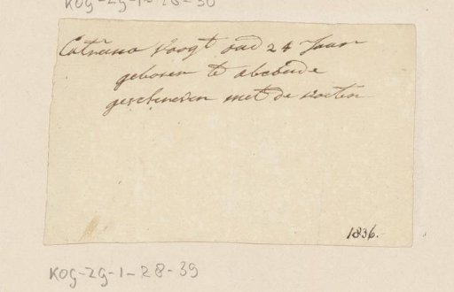 Letter from C. Voogt, written with his feet