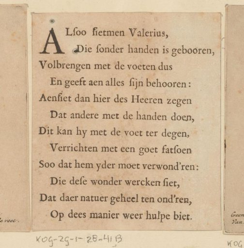 New on Valerius the Man Without Arms Who Does Everything with His Feet