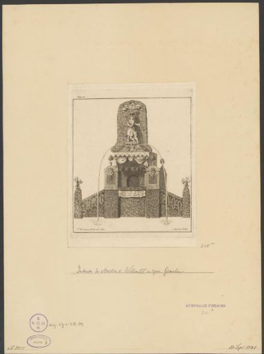 Temple for the town hall at the entrance of William IV in Breda, 1737