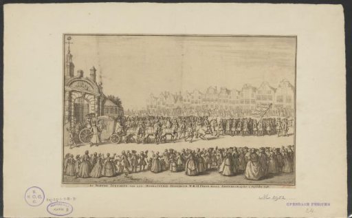 Arrival of William IV in Amsterdam, 2 September 1748