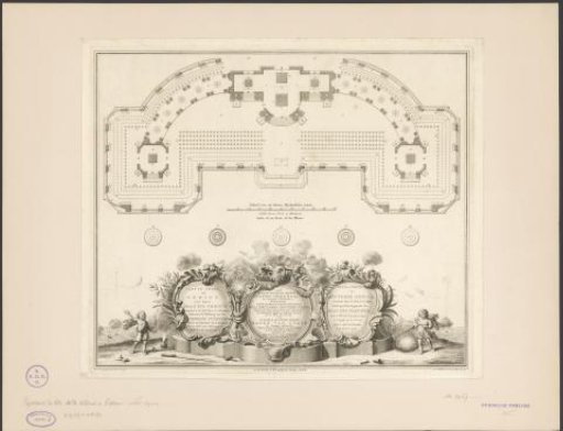 Theater in The Hague for the fireworks for the Peace of Aix-la-Chapelle, 1749
