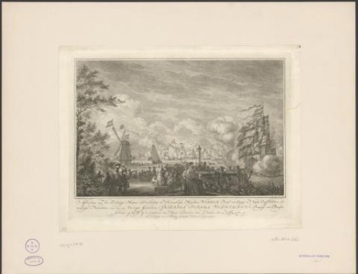 Sailing trip of William V and Wilhelmina of Prussia on the IJ, 1768