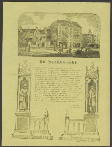 New Year's greeting from the Amsterdam Night Watch for the year 1871