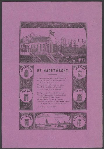 New Year's greeting from the Amsterdam Night Watch for the year 1875
