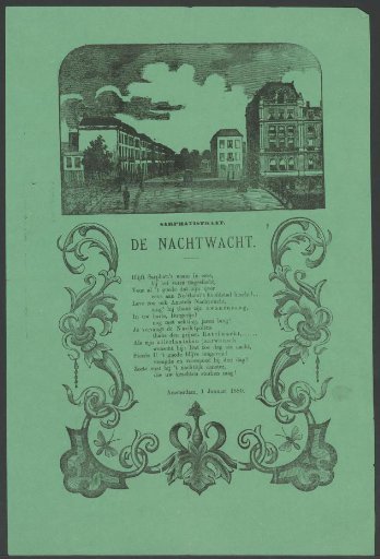 New Year's greeting from the Amsterdam Night Watch for the year 1880