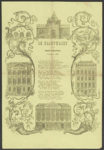 New Year's Wish of the Amsterdam Night Watch for the Year 1854