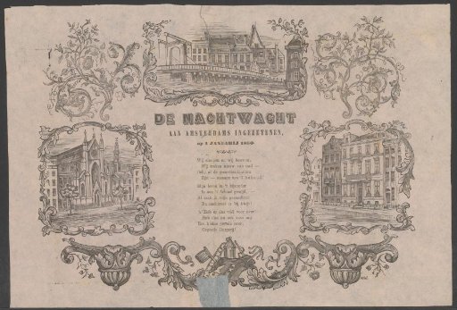 New Year's Wish of the Amsterdam Night Watch for the Year 1860