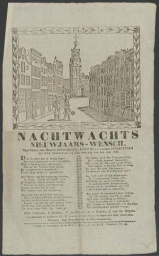 New Year's Wish of the Amsterdam Night Watch for the Year 1841