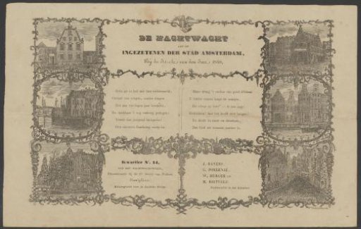New Year's Wish of the Amsterdam Night Watch for the Year 1848