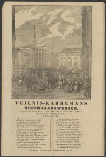 New Year's wish of the Amsterdam dustmen for the year 1847