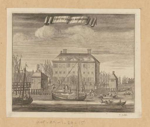 View of the Nieuwe Stadsherberg in Amsterdam