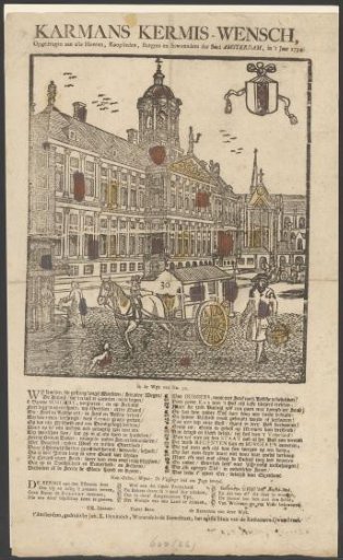 Kermis print of the Amsterdam carters for the year 1754