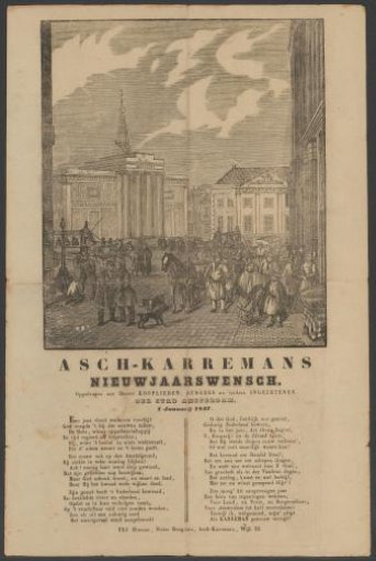 New Year's greeting of the Amsterdam ash-carters for the year 1847