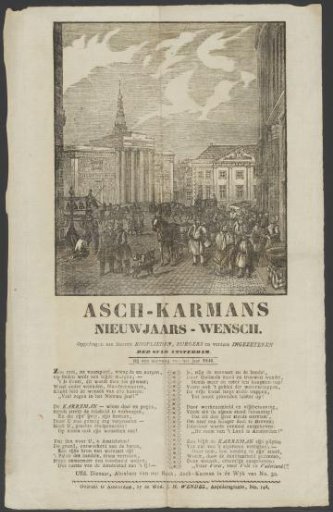 New Year's greeting of the Amsterdam ash-carters for the year 1846